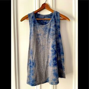 Vans grey/blue tie dye tank/muscle tee S